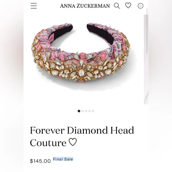 Anna Zuckerman Forever Diamond Headband Couture - Picture 7 of 7